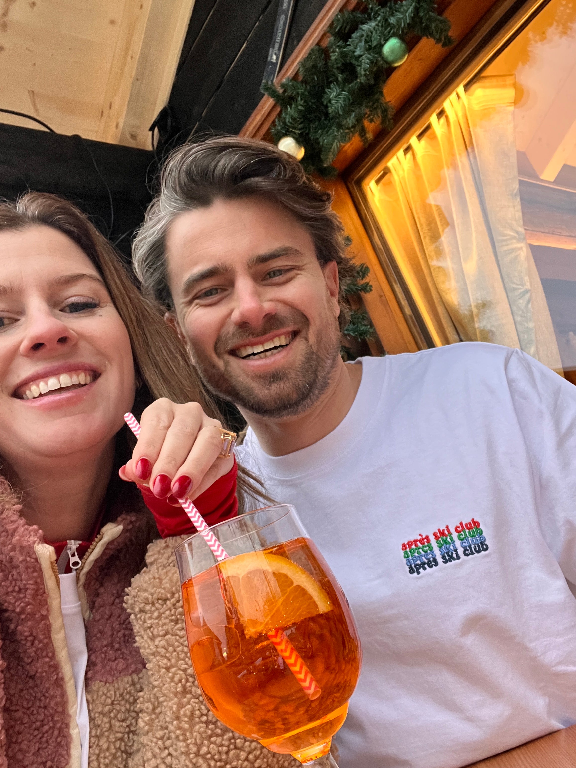 Ella and Rapha APRES SKI CLUB t-shirt uomo bianca cotone