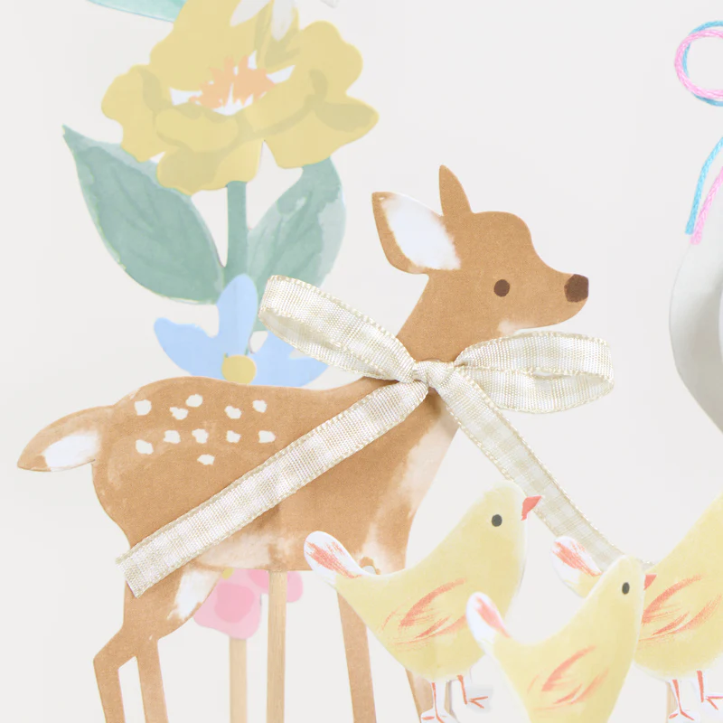 Meri Meri Little Animals topper torta 8 pezzi animali