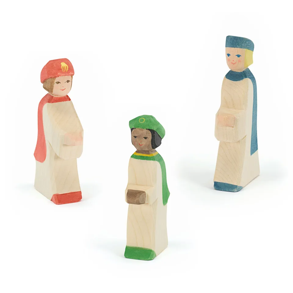 Ostheimer Re Magi turbante figure legno set 3 pezzi