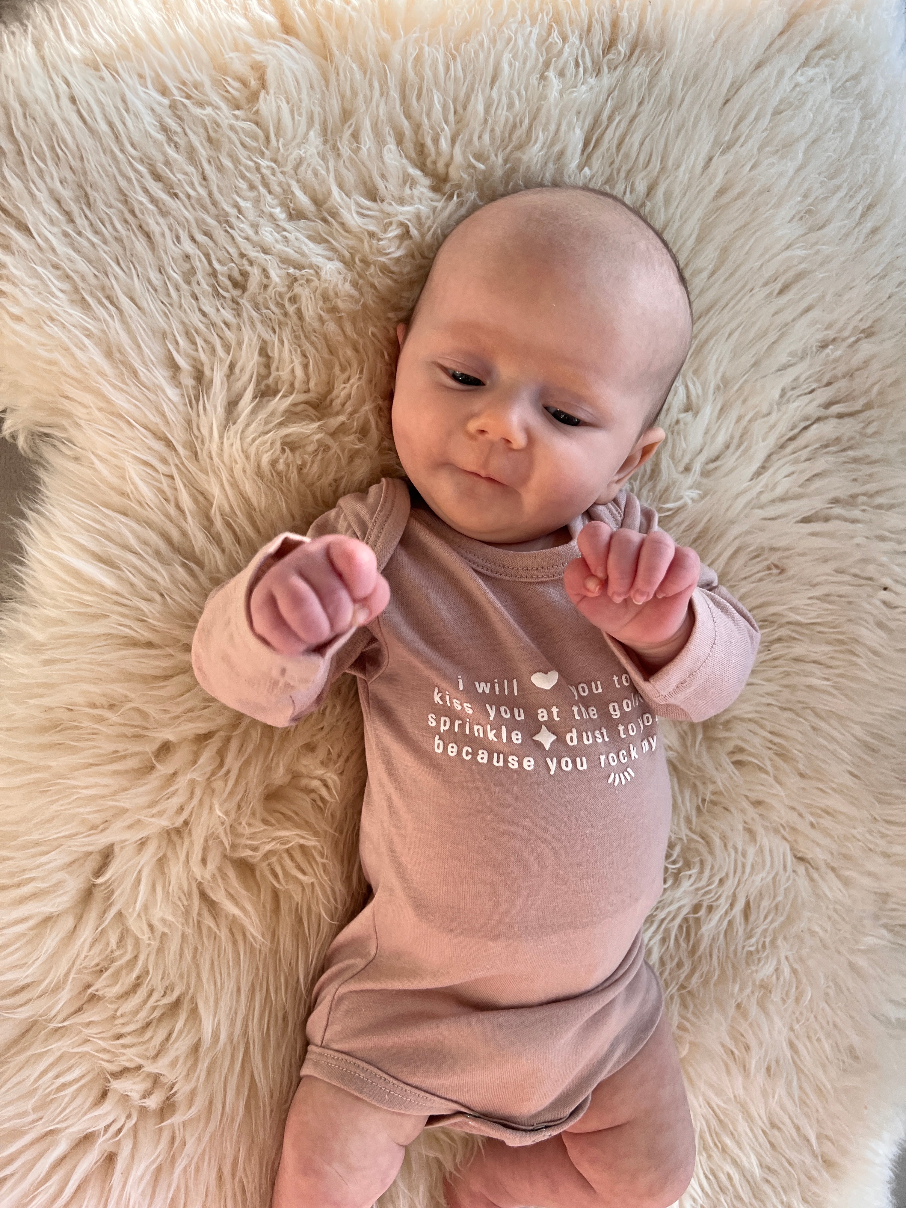 Ella and Rapha To The Moon body neonato rosa pastel