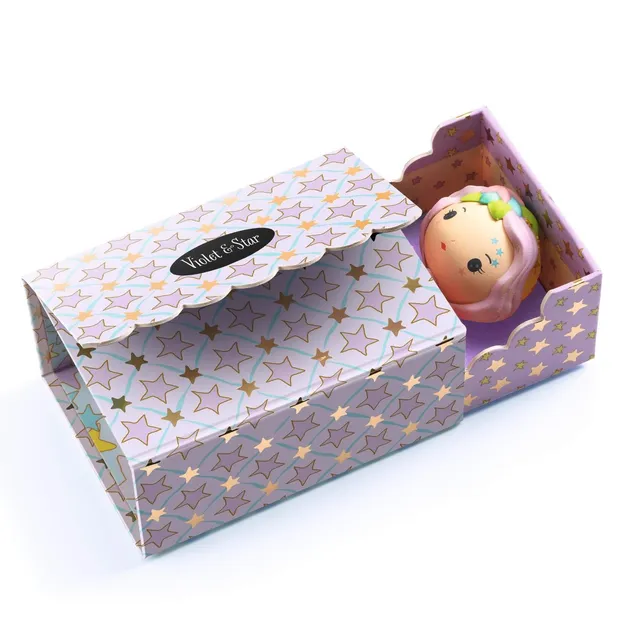 Djeco Tinyly Violet & Fleur Figure in Vinile Cameretta