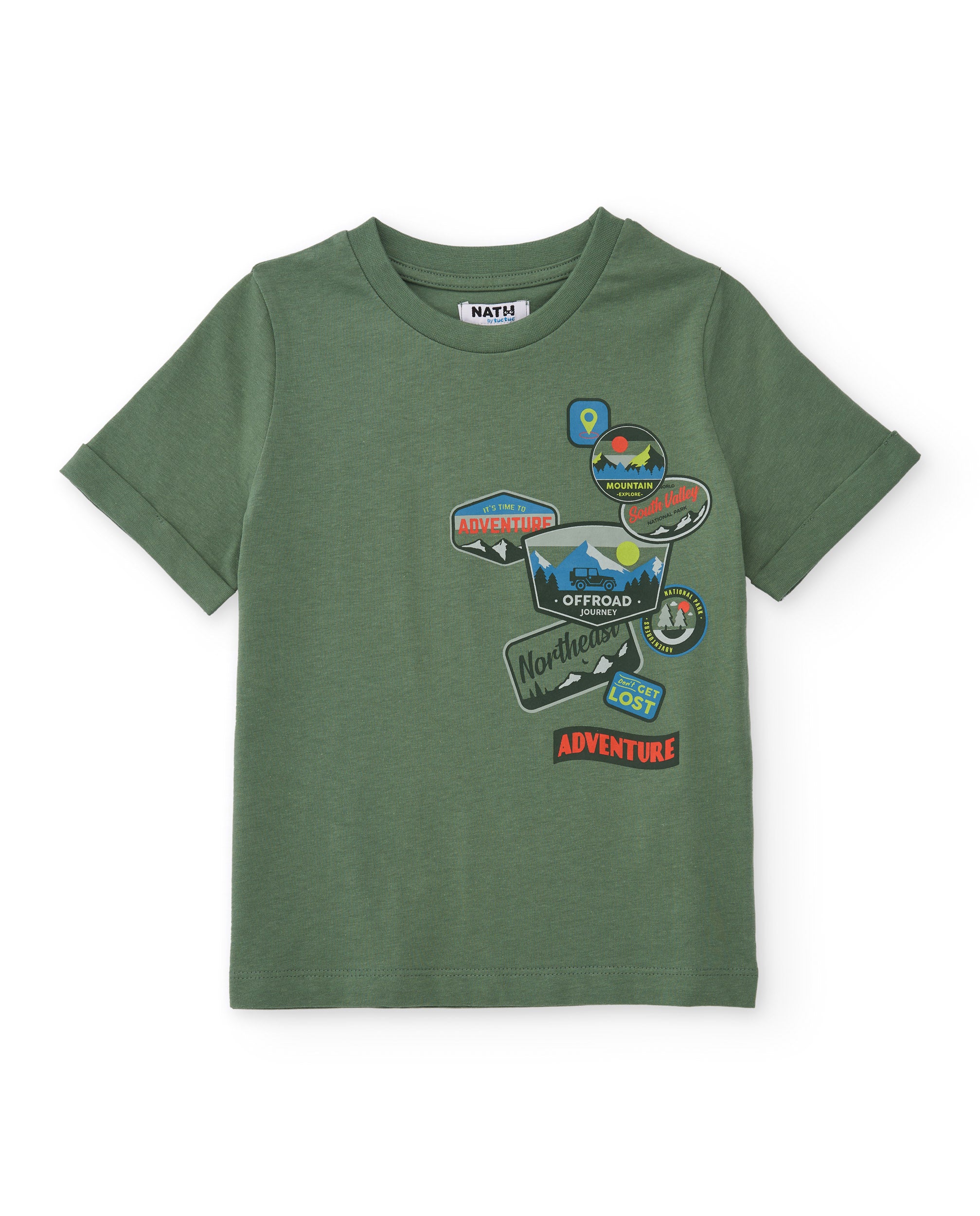 Tuc Tuc T-shirt bimbo verde patch jersey