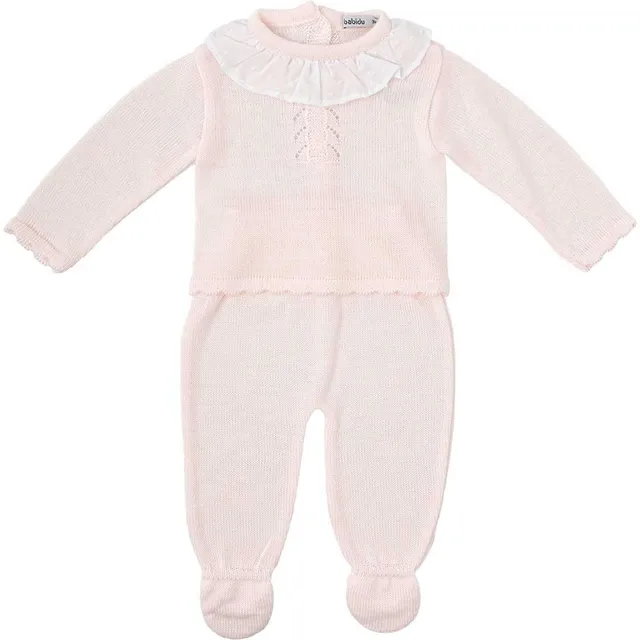 Babidu completino neonata maglia e ghetta rosa 3 mesi
