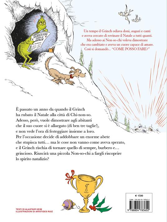 Dr. Seuss Grinch e il Natale perduto libro bimbi 40 pagine