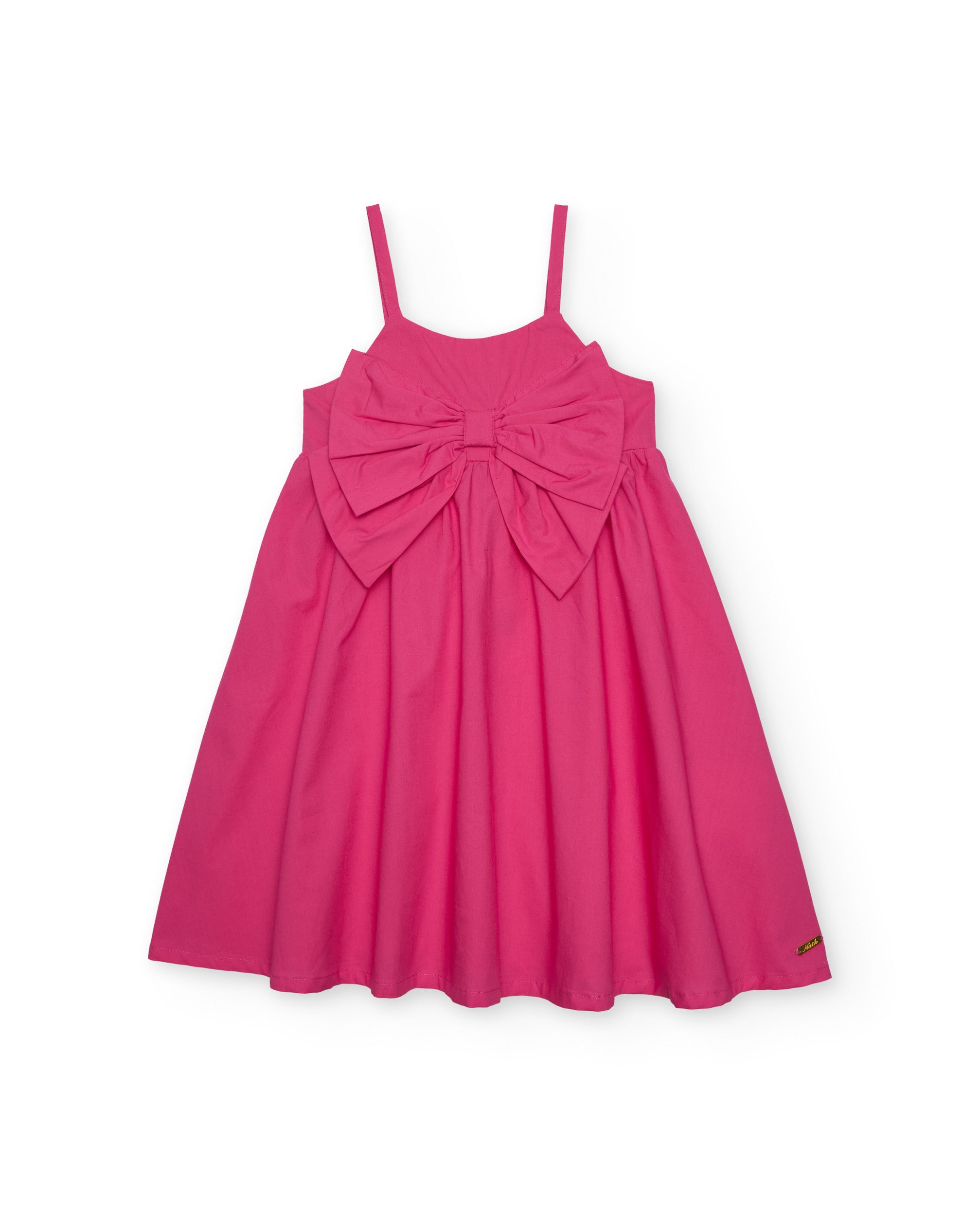 Tuc Tuc vestito bambina fucsia fiocco gonna svasata