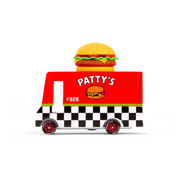 Candylab Candycar Patty's Hamburger Van macchinina legno