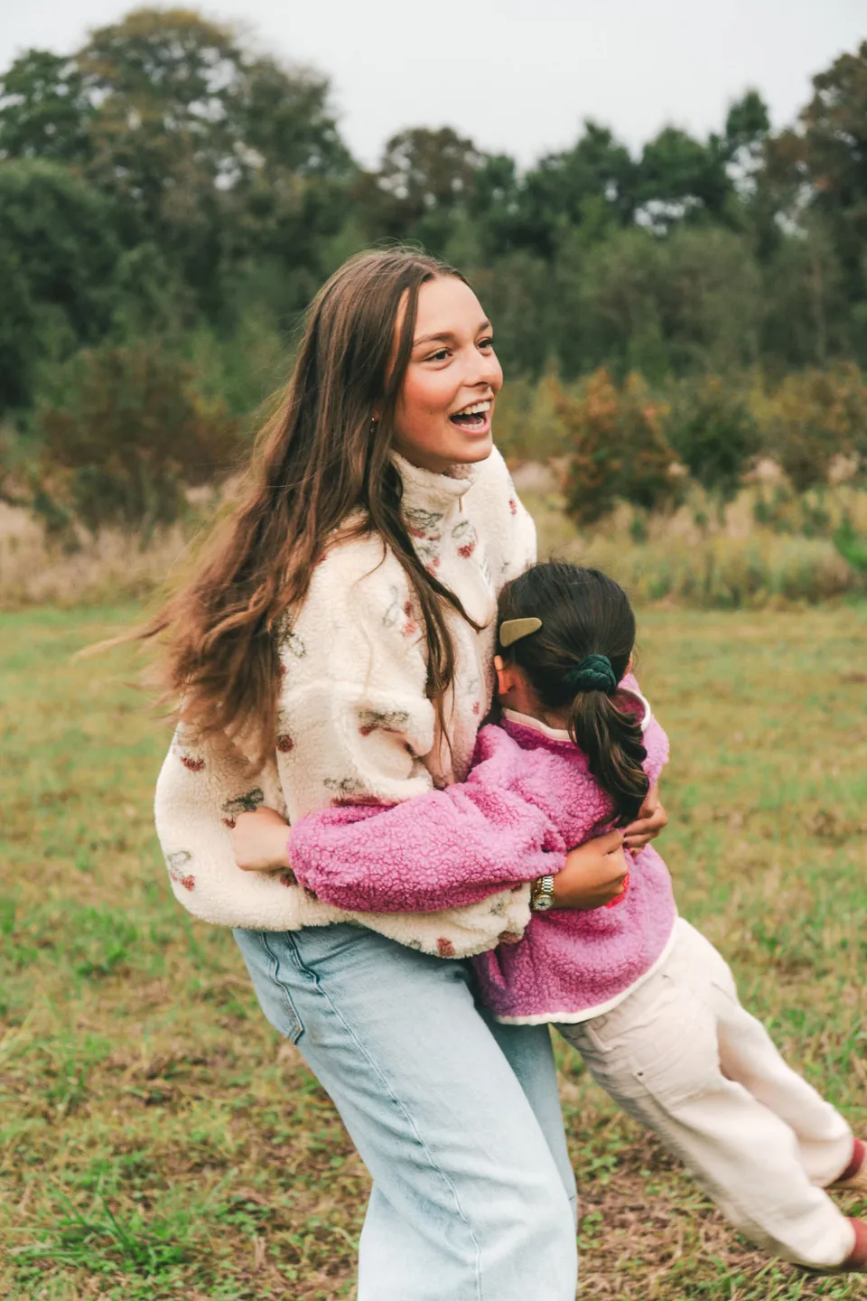 Ella and Rapha Cherry Jacket giacca teddy vaniglia pile