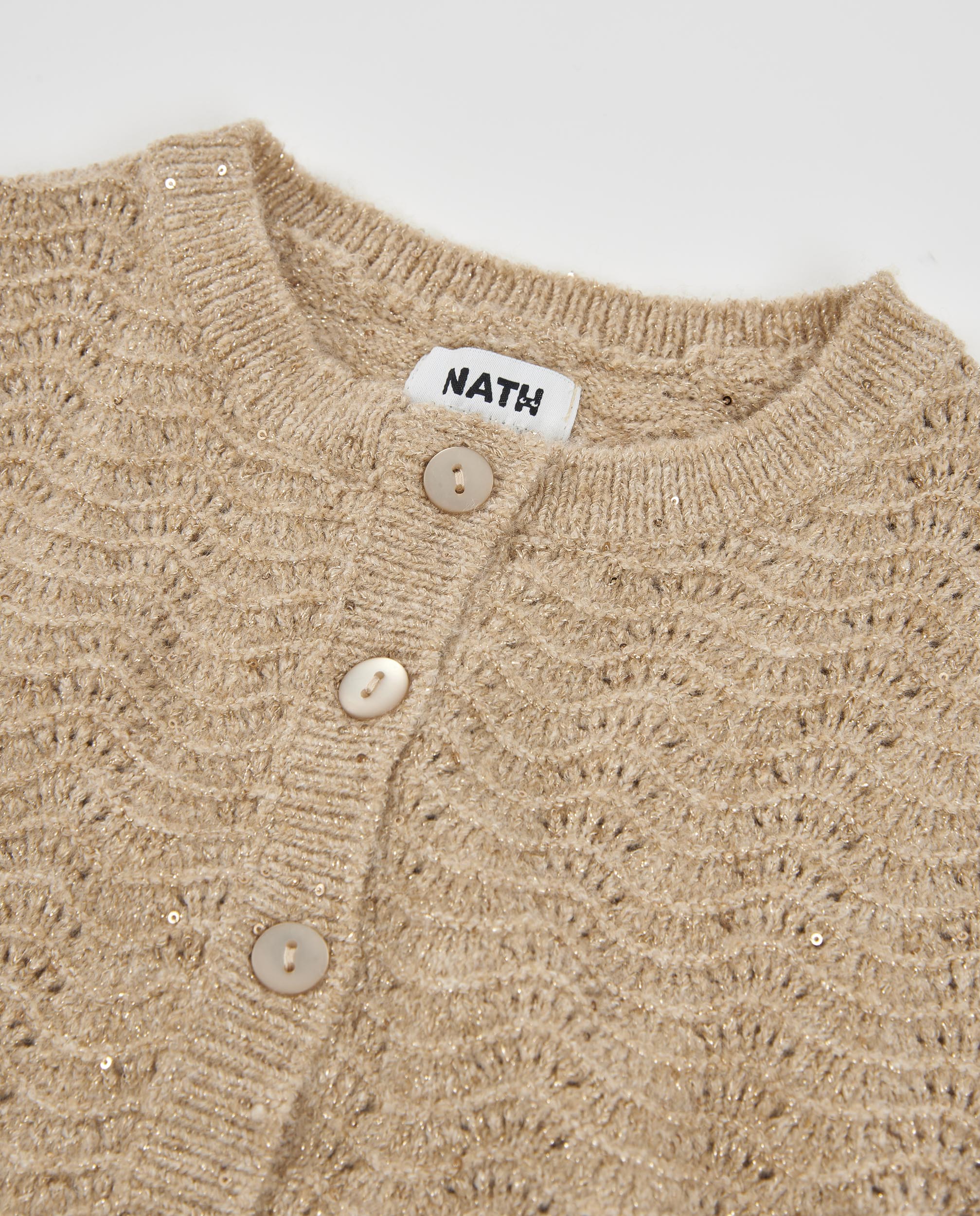 Tuc Tuc Lake House cardigan bambina beige bottoni