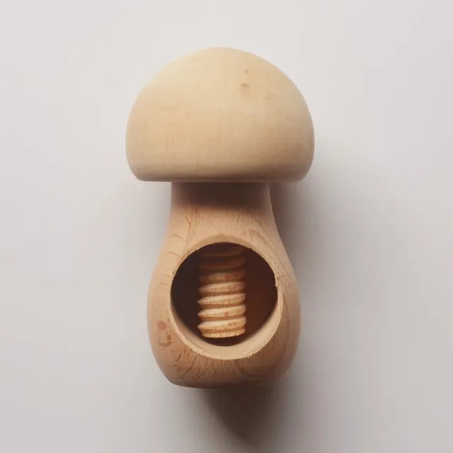 Schiaccianoci fungo legno materiale euristico gioco