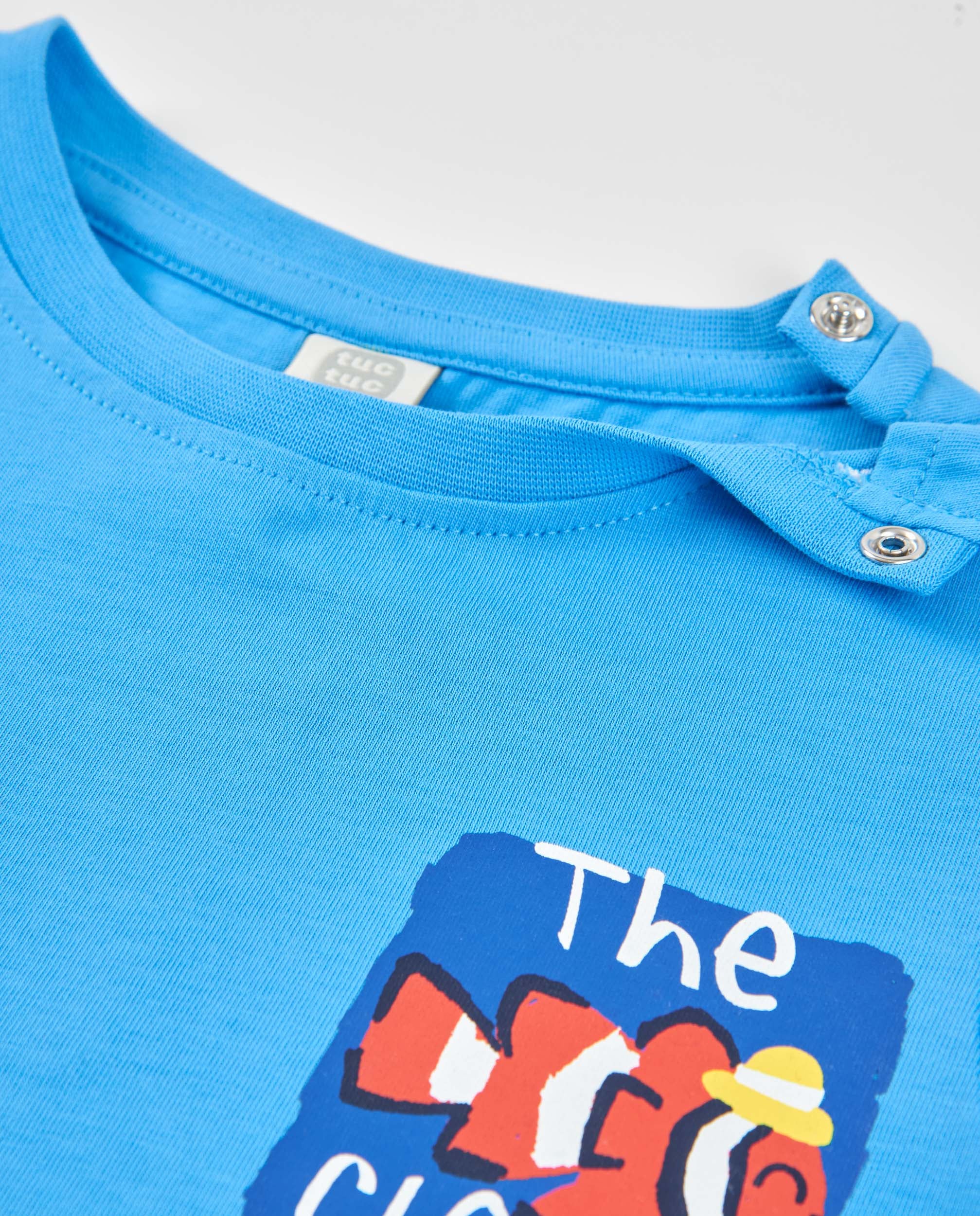 Tuc Tuc Maglietta bambino blu pesce pagliaccio jersey