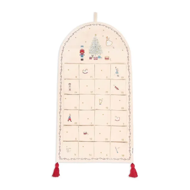Avery Row Schiaccianoci calendario avvento 24 tasche cotone