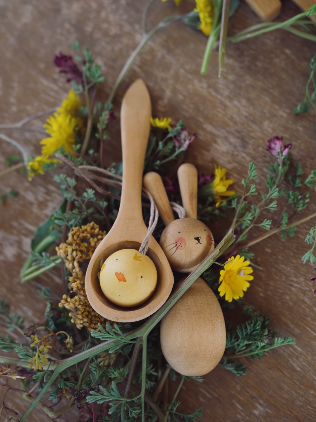 Grapat Hop and PeeP decori pasquali legno 2 pezzi