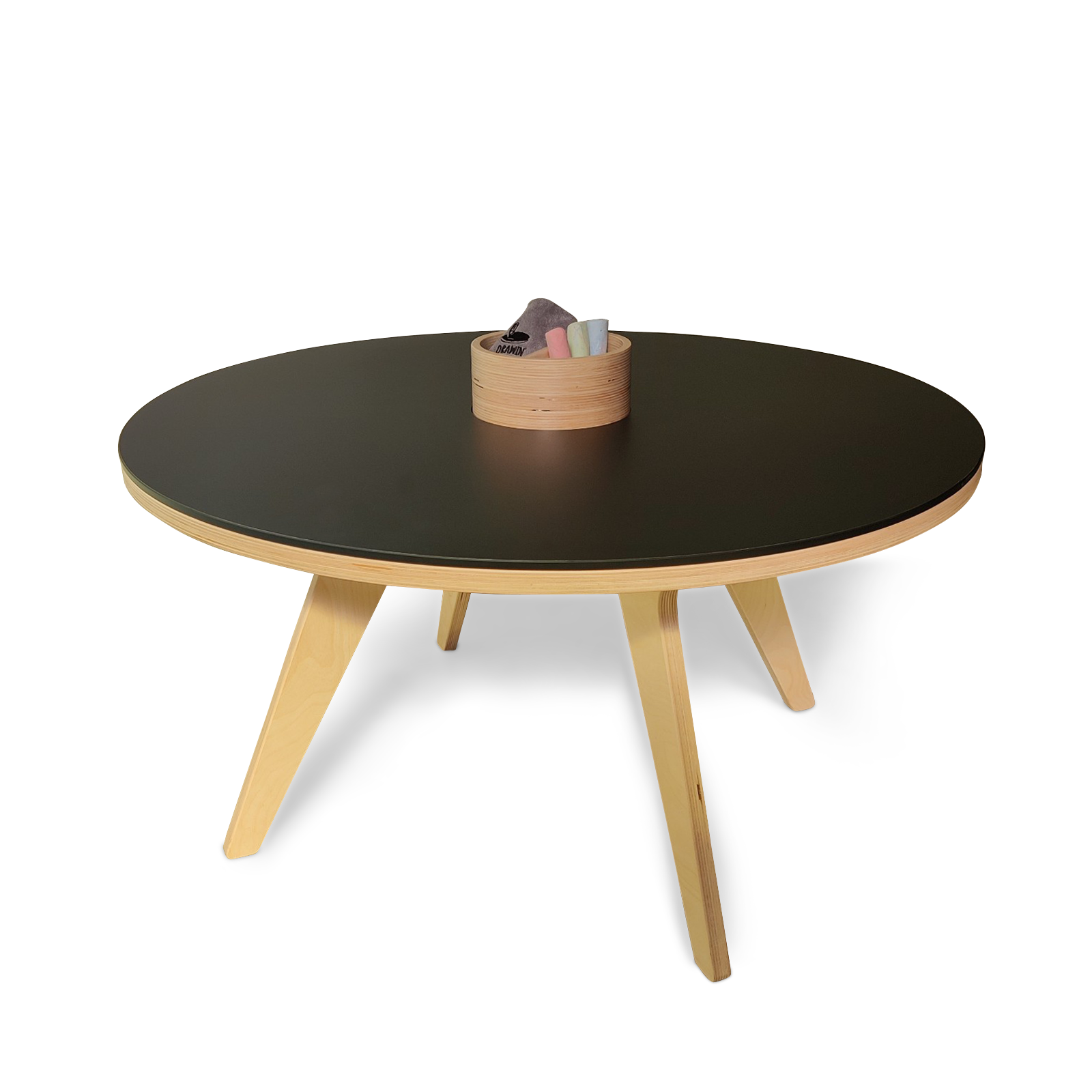 Drawin Table XXL 3 in 1 tavolo rotondo in legno 90 cm