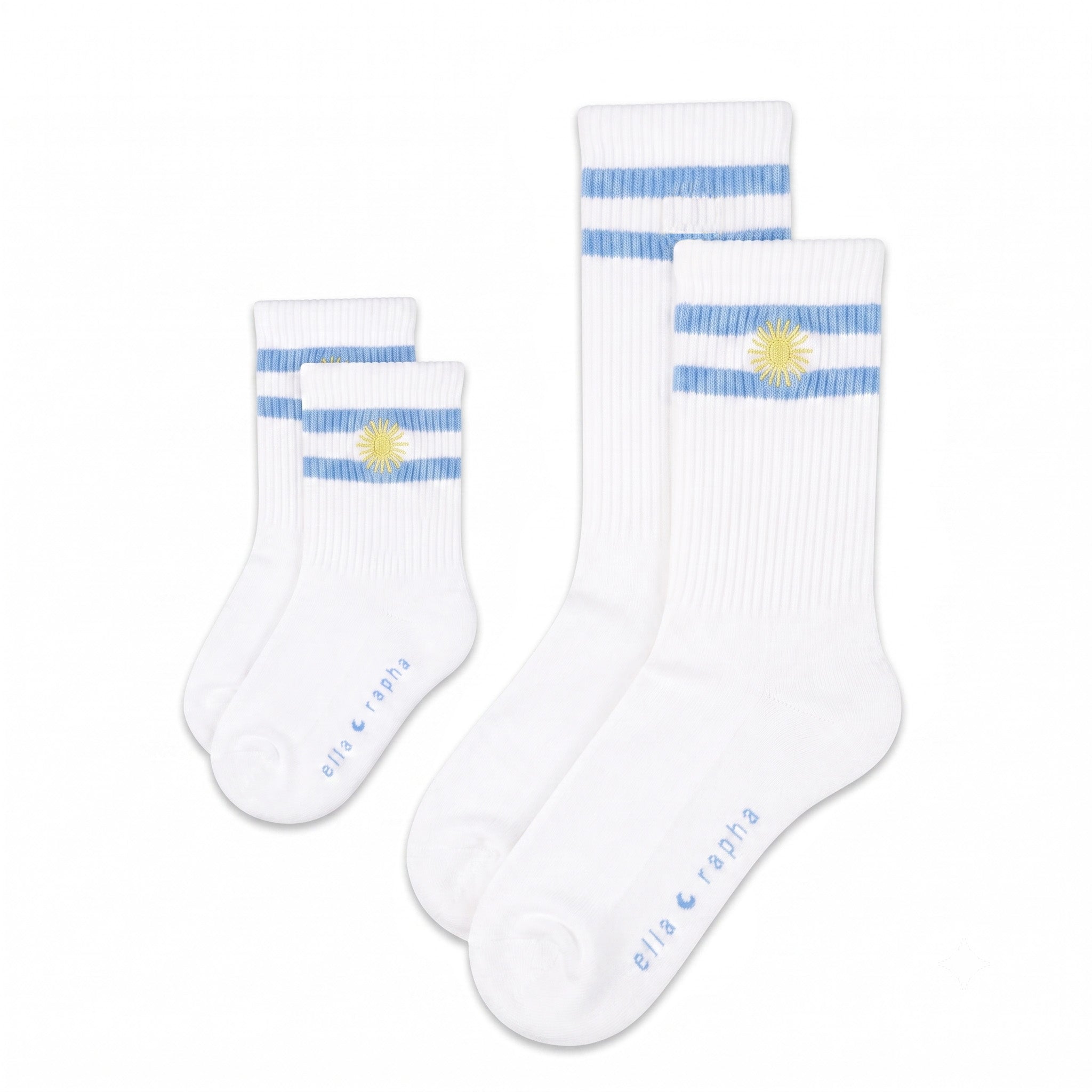 Ella and Rapha Soleil calzini bambini azzurro cotone
