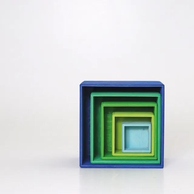 Grimm's Boxes Ocean cubi impilabili legno