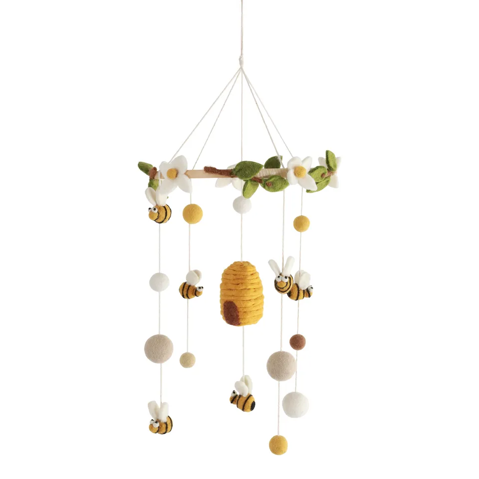Gry & Sif api giostrina feltro lana diametro 20 cm