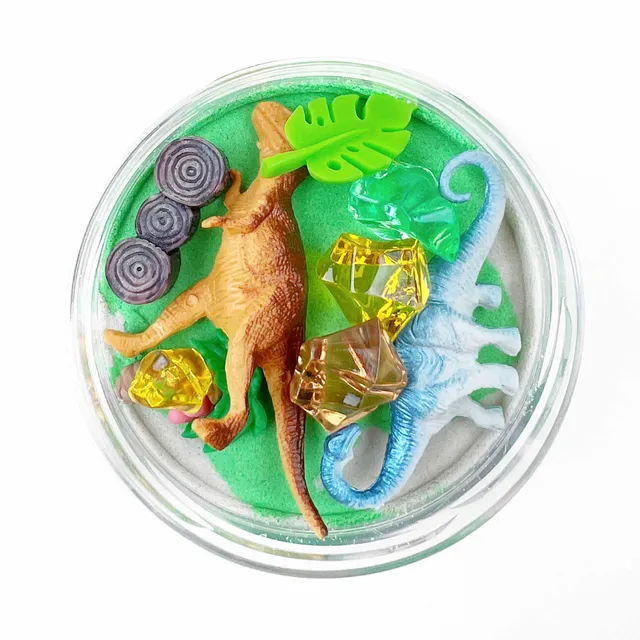 Invitation to Imagine Dinosaur Surprise sabbia magica sensoriale