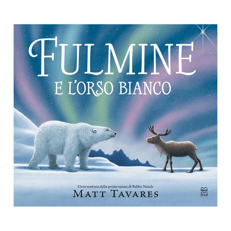 Nord-Sud Fulmine e l'orso bianco libro copertina rigida 3-6 anni