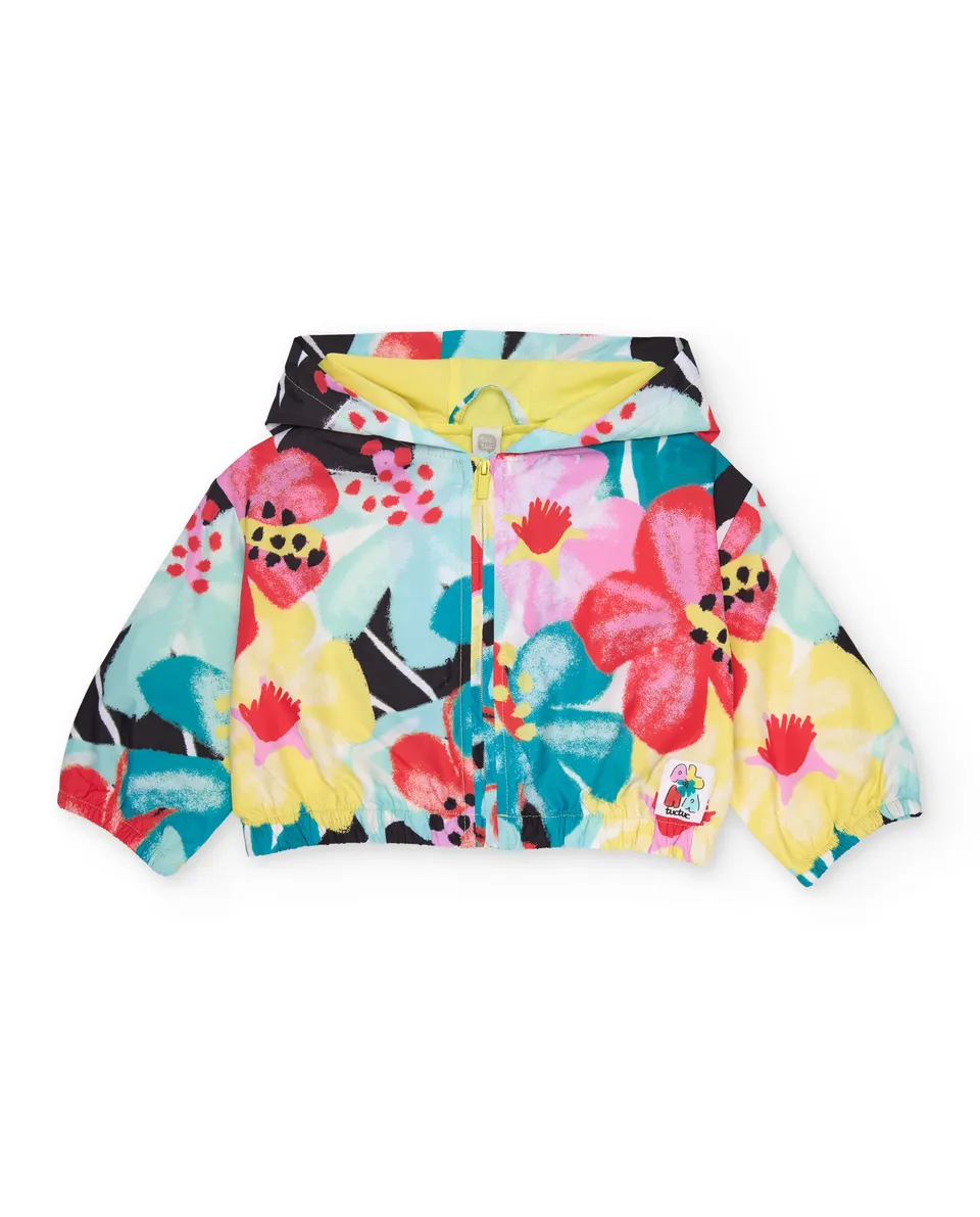 Tuc Tuc giacca bambina floreale multicolore leggera