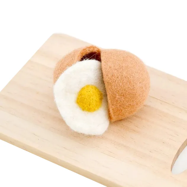 Tara Treasures Egg uovo in feltro gioco cucina