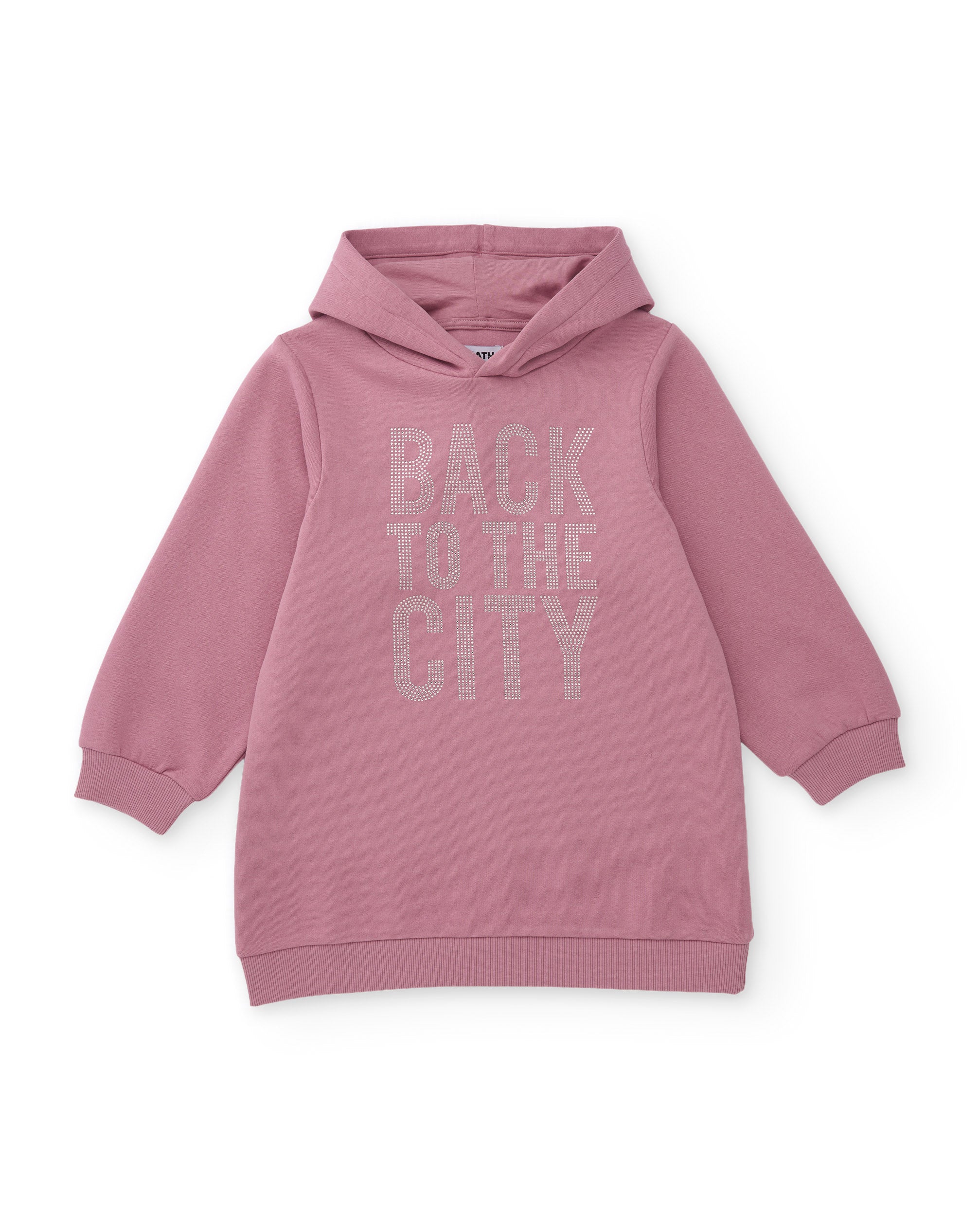 Tuc Tuc Vestito Felpa Bimba con Cappuccio Rosa