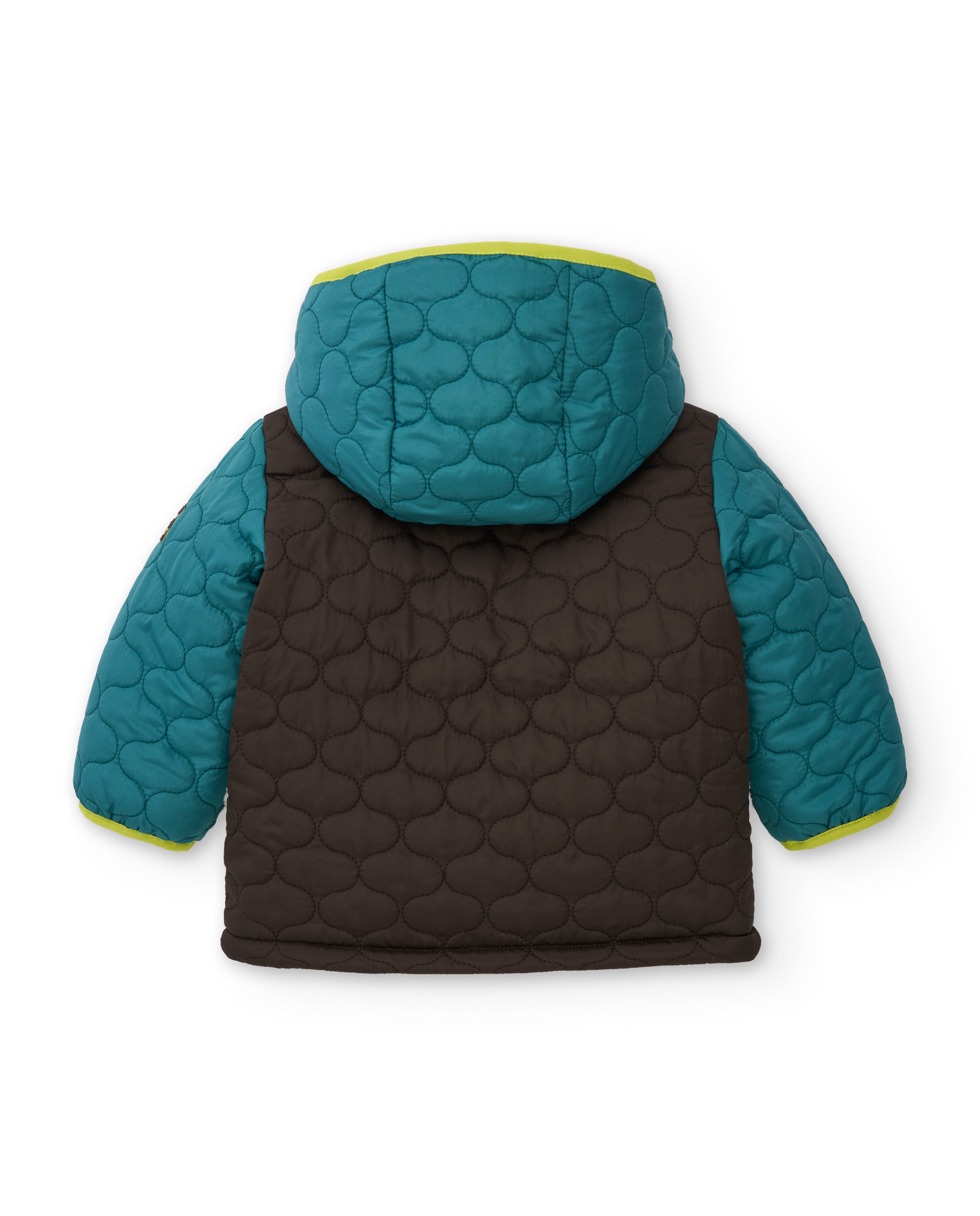 Tuc Tuc piumino bimbo verde acqua con cappuccio