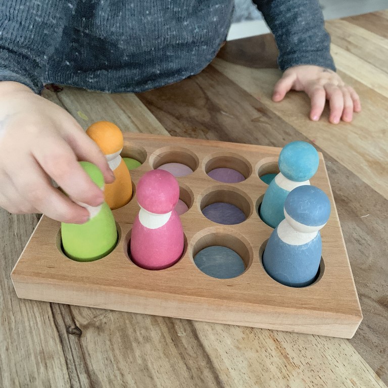Grimm's Tavoletta Associazione Colori Pastello gioco legno 18 cm