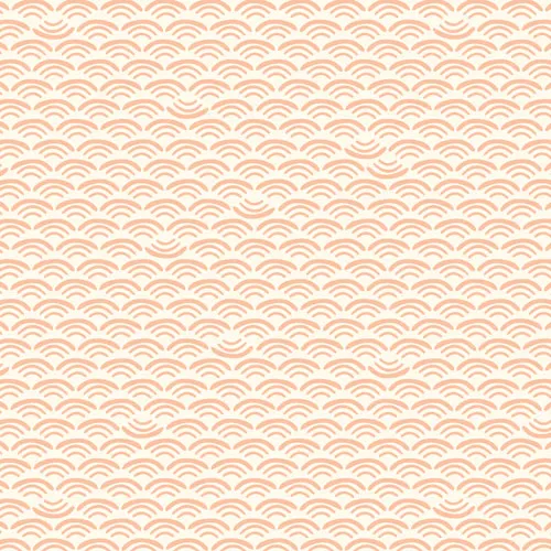 Cloud9 Fabrics Koi tessuto Smile Wave Shell cotone organico