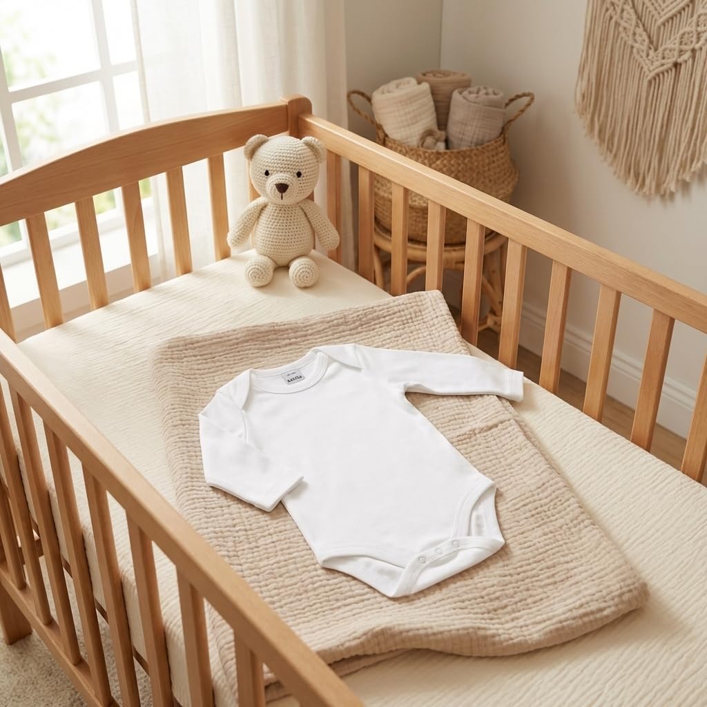 Babidu body maniche lunghe cotone 12 mesi collo americano
