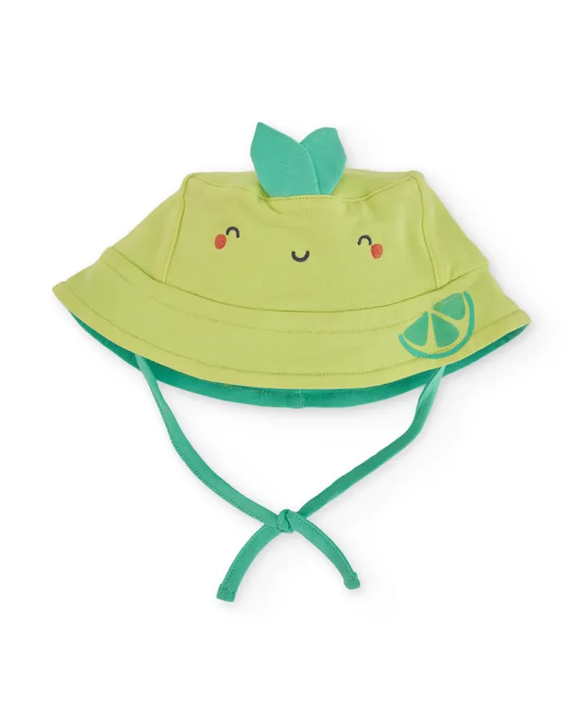 Tuc Tuc cappello neonato verde maglina con laccetti