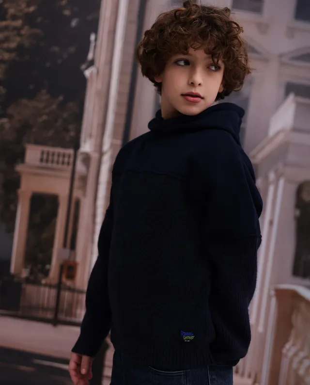 Tuc tuc felpa bambino blu navy con cappuccio