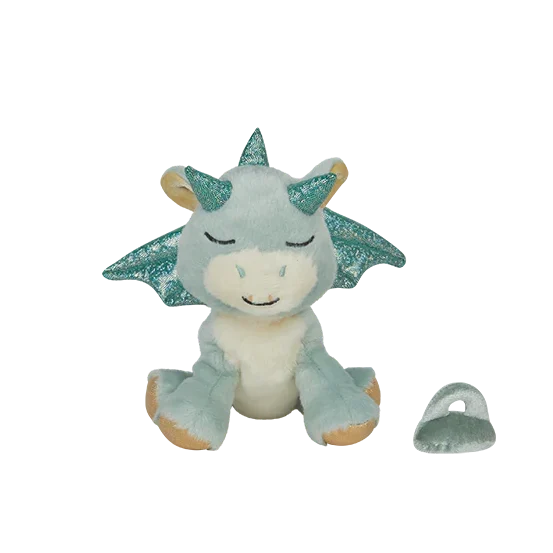 OlliElla Baby Binky Dragon peluche drago Volt Green con ciuccio