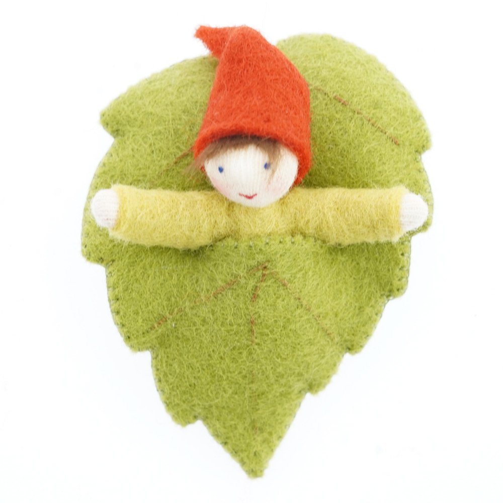 Ambrosius Gnomo foresta baby figura feltro 7 cm decorativa