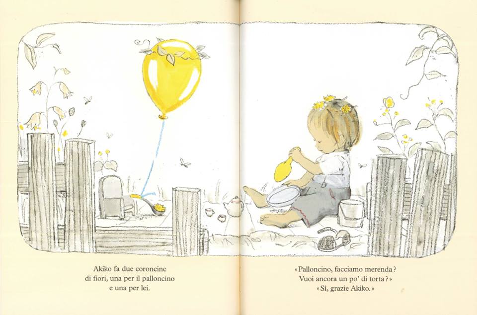 Babalibri Akiko e il palloncino libro illustrato da 4 anni