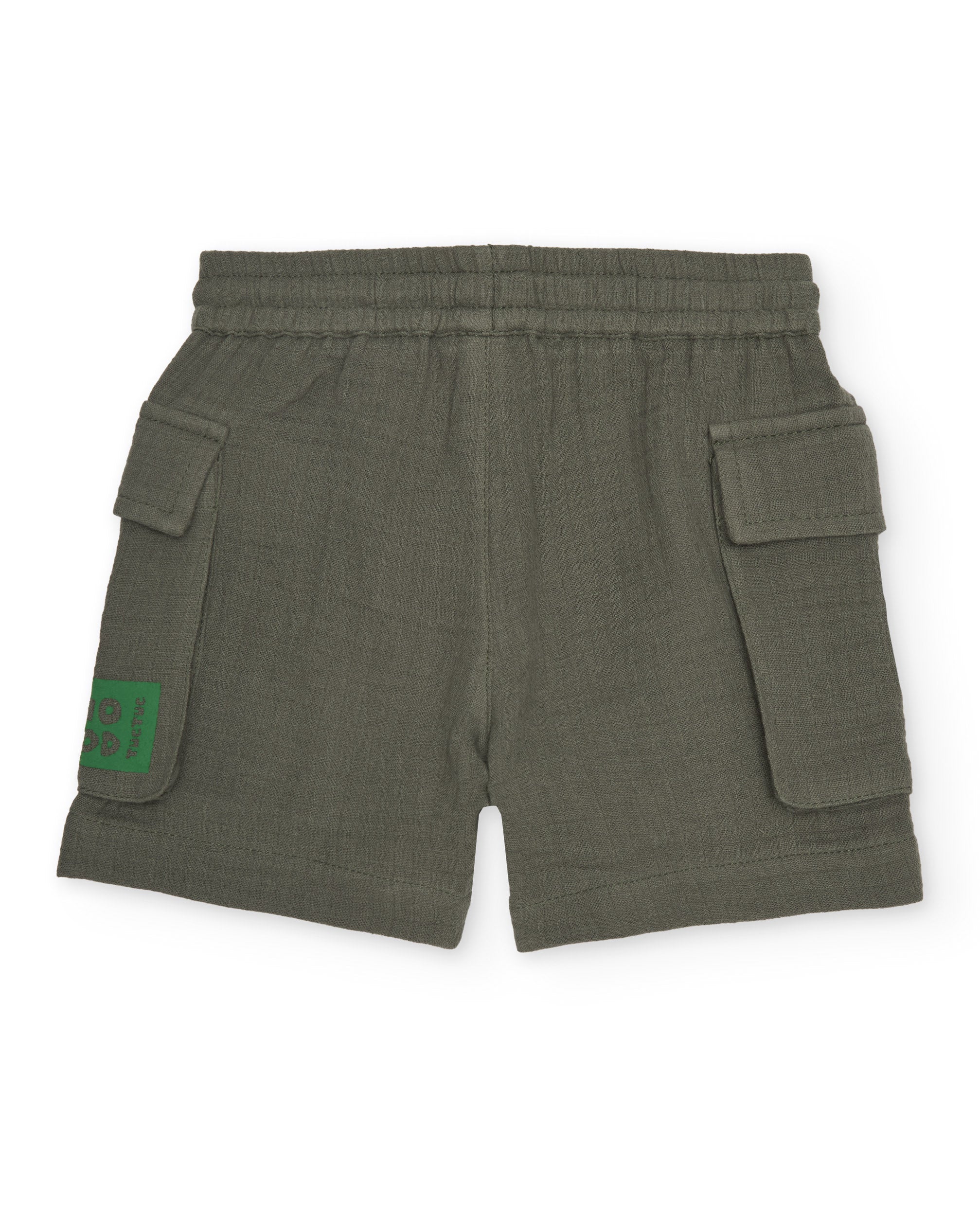 Tuc Tuc Bermuda Bimbo Cargo Verde Tasche Laterali