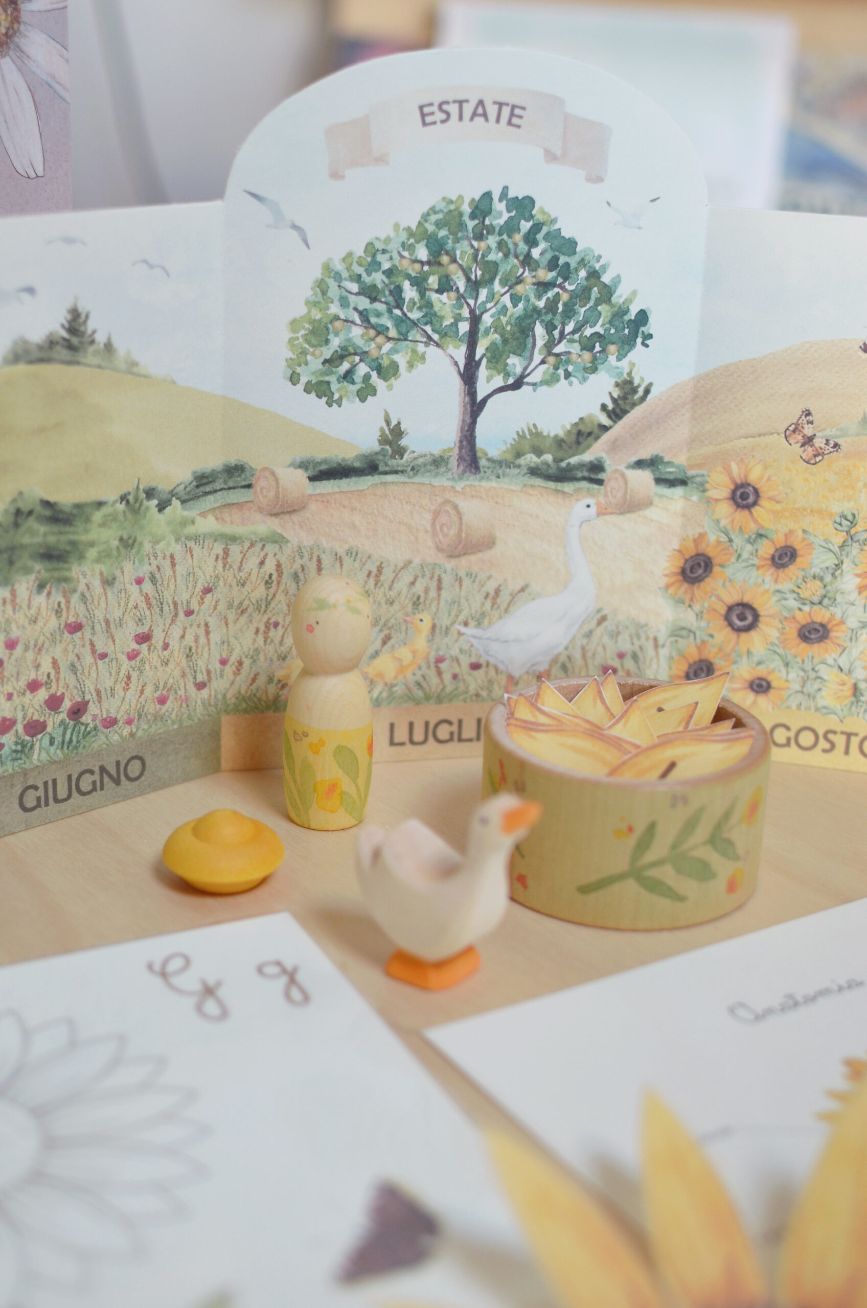 PlayKitBaboo Estate kit giochi libro semina girasole