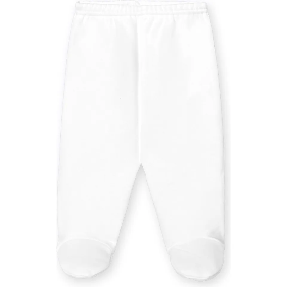 Babidu Polaina Afelpada leggings neonato bianco 0 mesi felpati