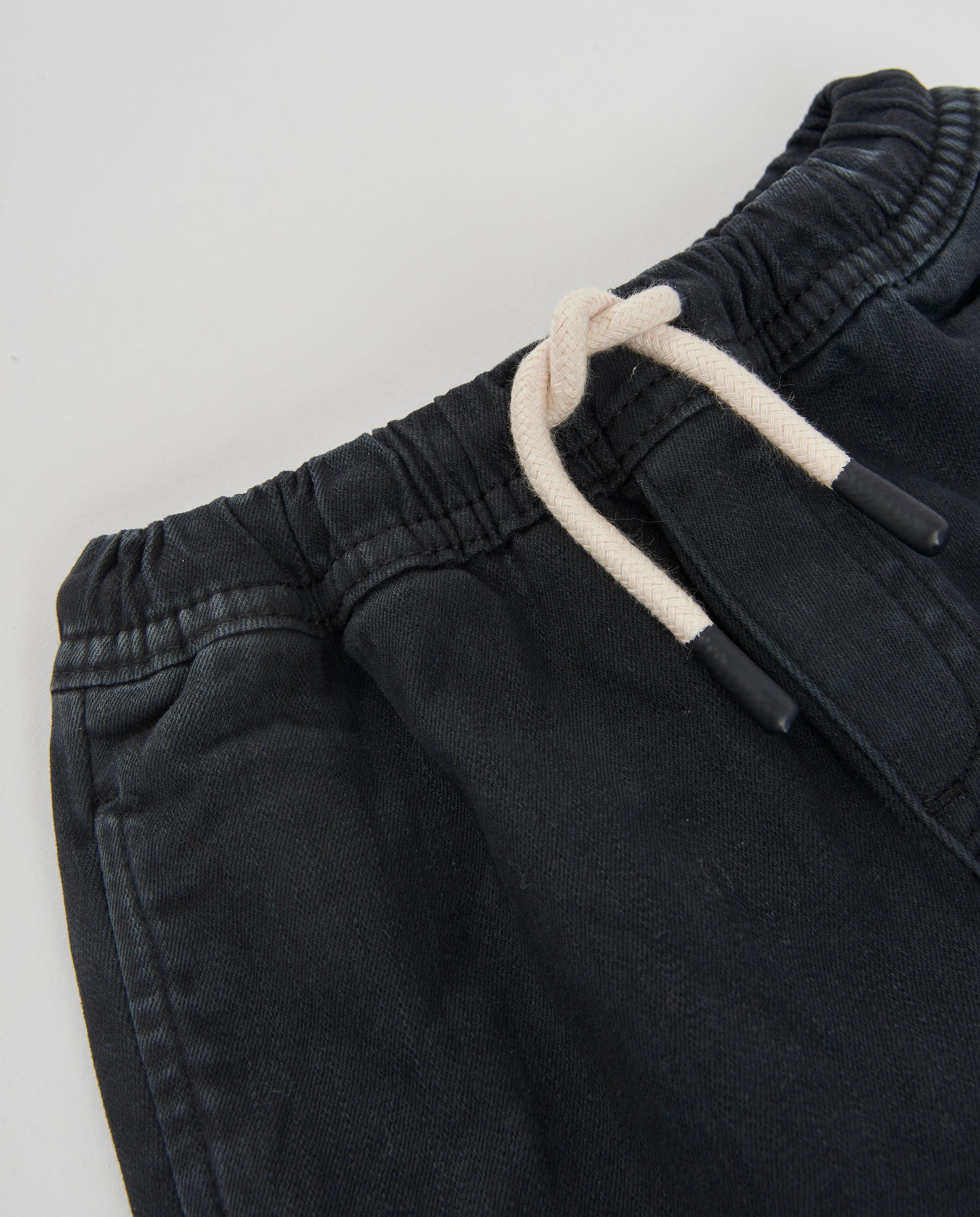 Tuc Tuc Dino Roll Jeans Bimbo Nero vita elasticizzata