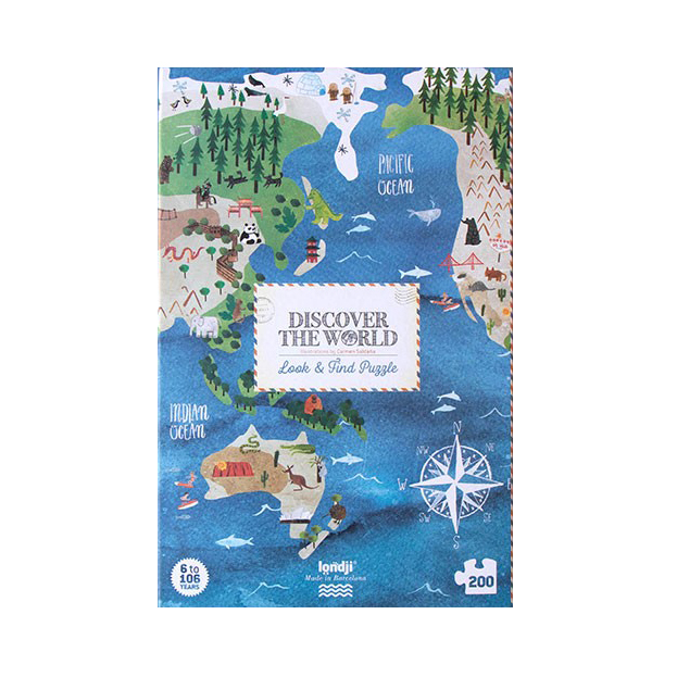Londji Discover the World puzzle 200 pezzi mondo
