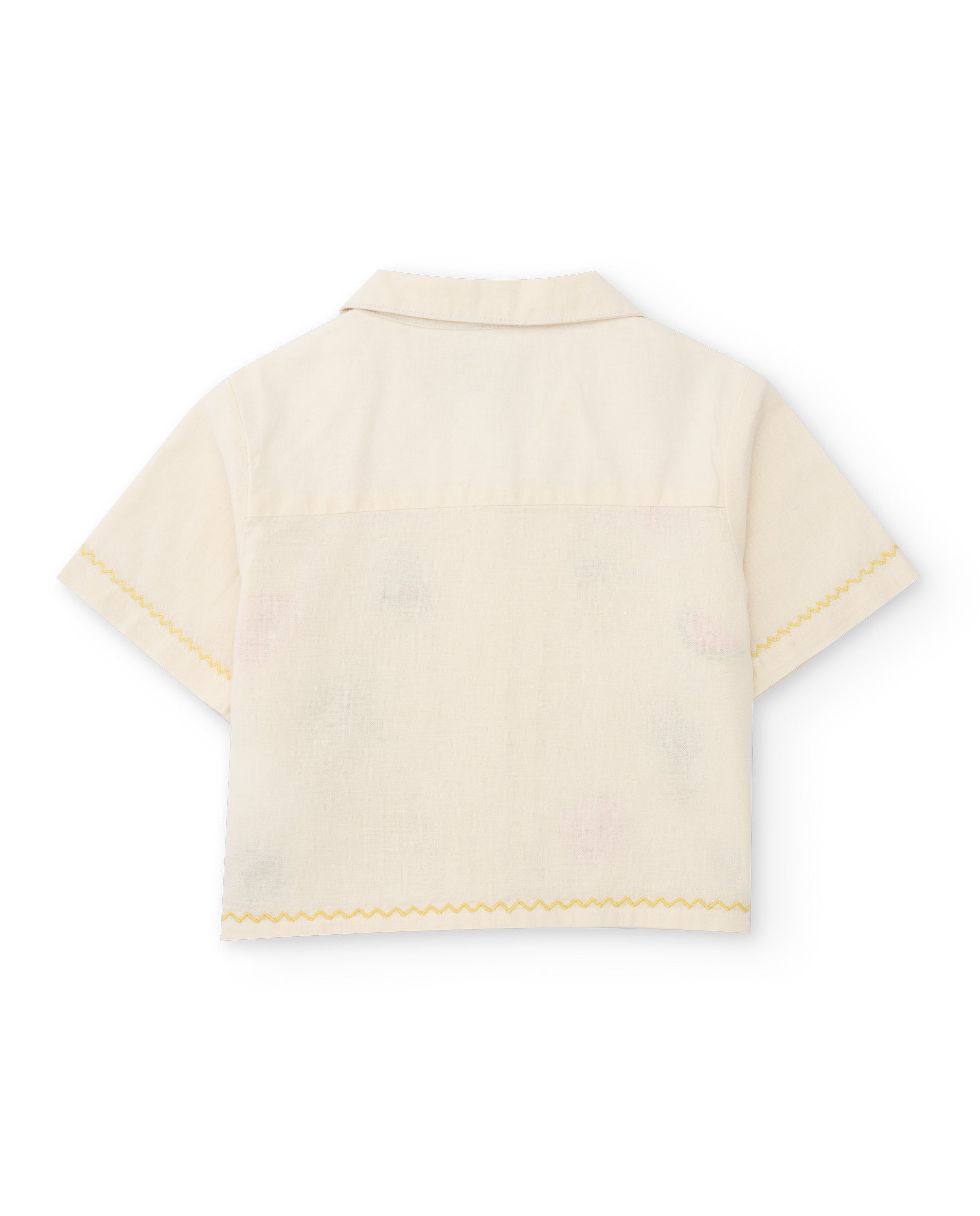 Tuc Tuc camicia bambina bianca manica corta ricamo