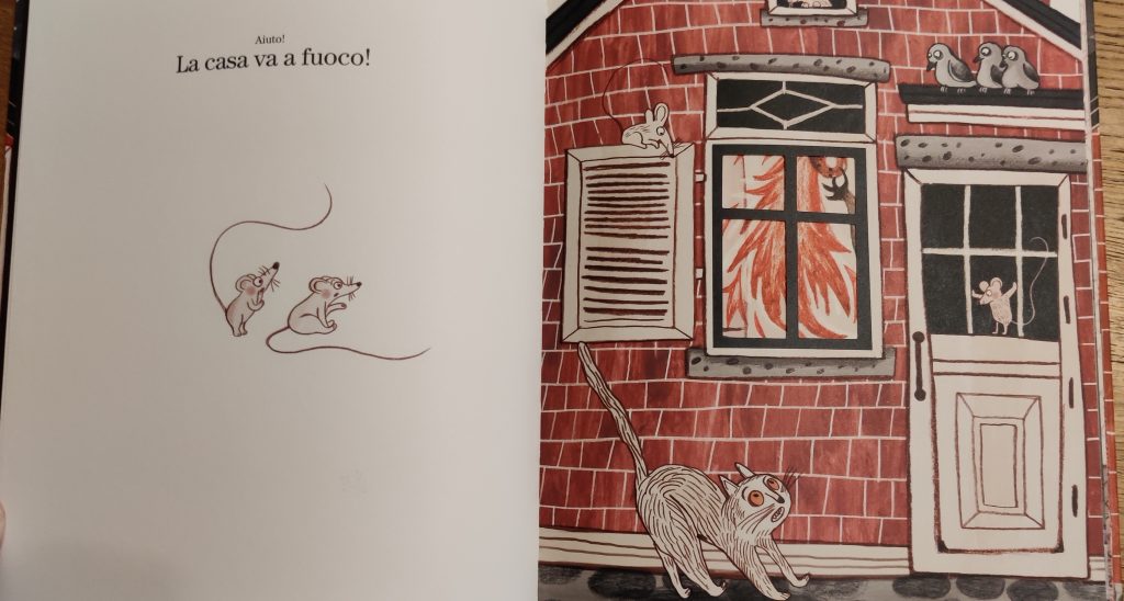 Un lupo alla finestra Orecchio Acerbo libro bambini 3-6 anni