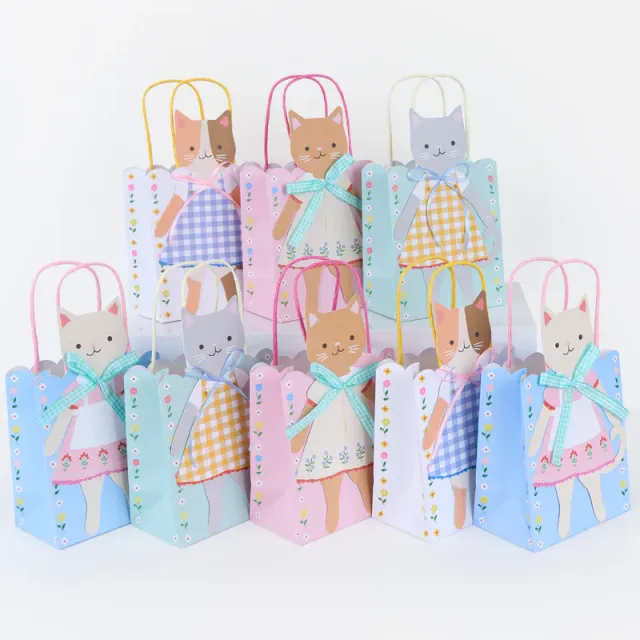 Meri Meri Kitten Club sacchetti festa carta 8 pz