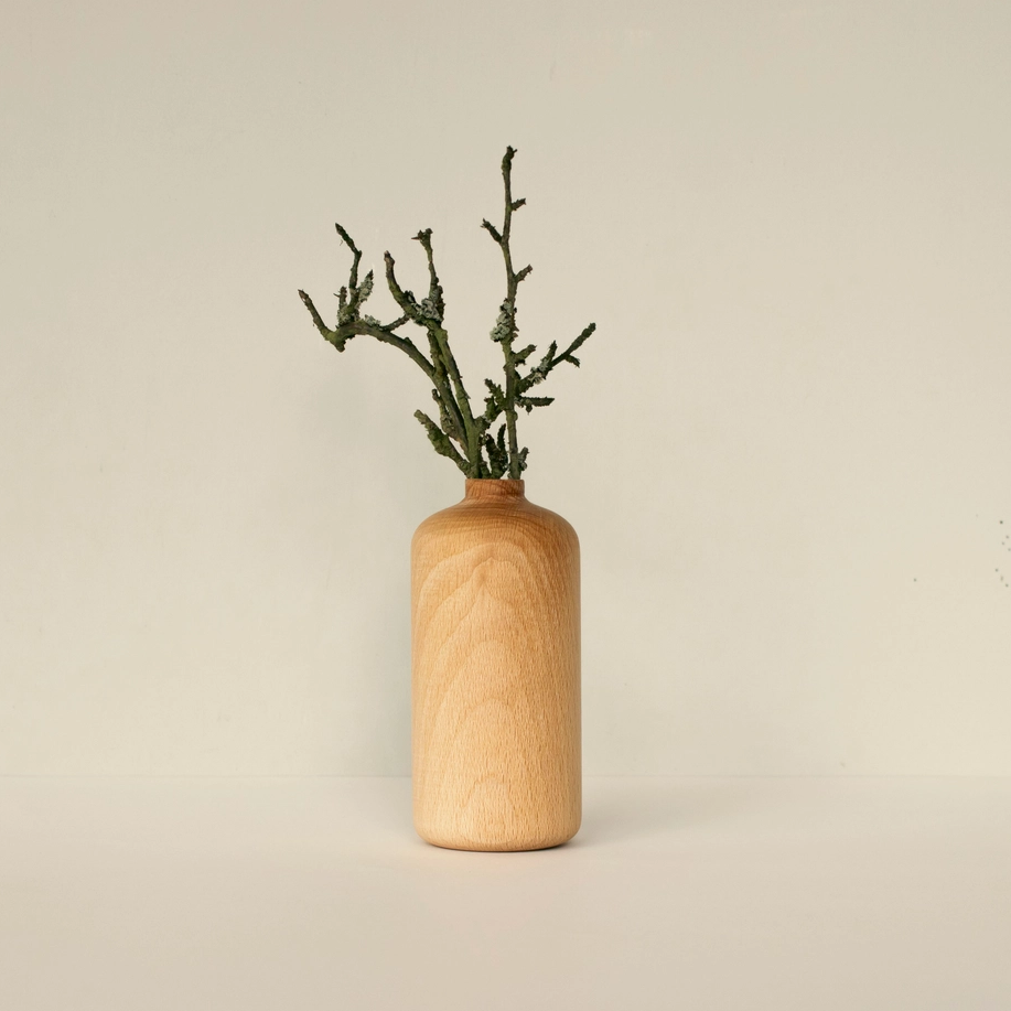 Wooden Story Tiny flower pot n3 vaso legno con vetro