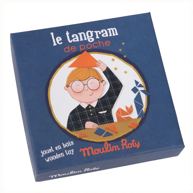 Moulin Roty Les Petites Merveilles tangram tascabile legno