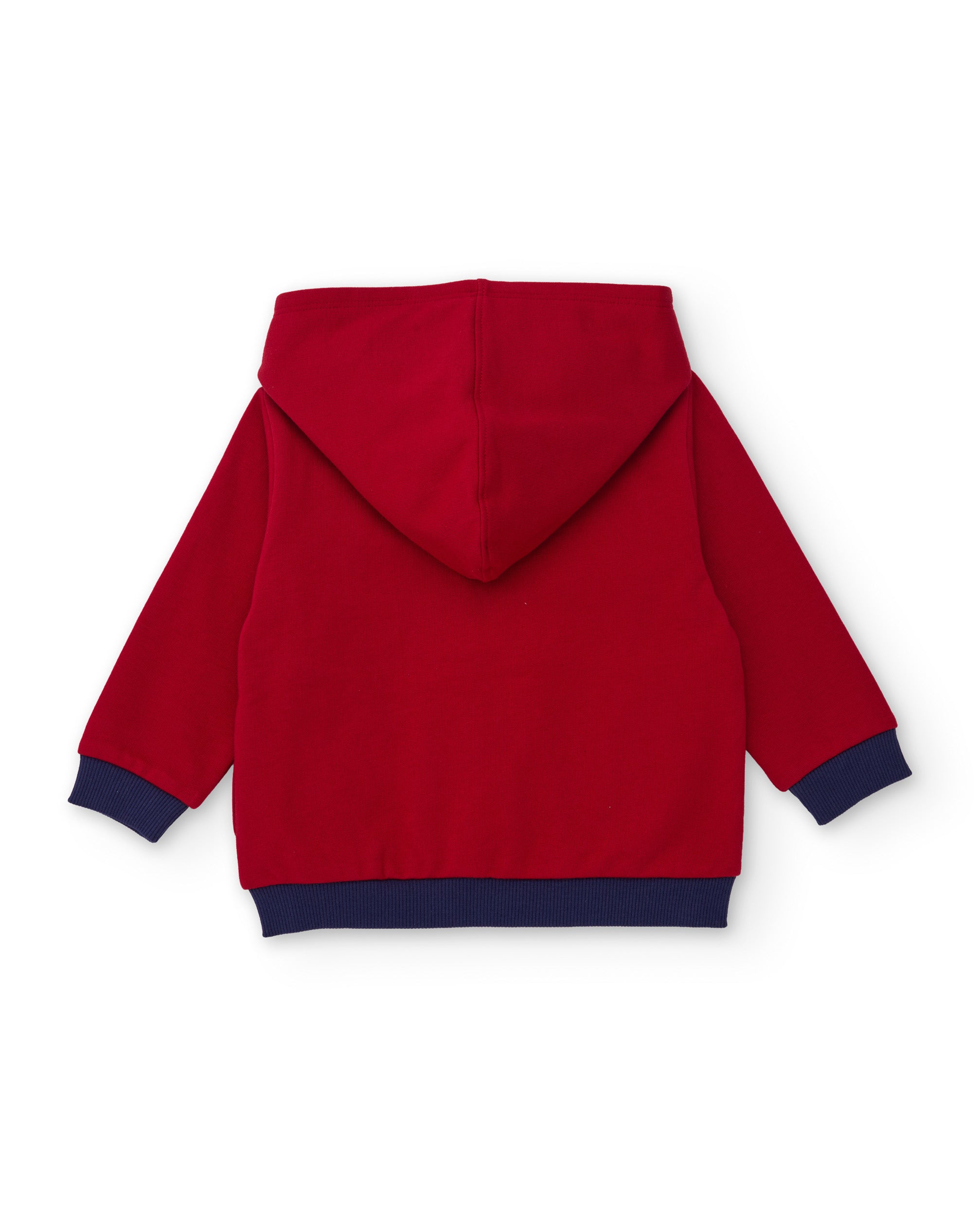 Tuc tuc Tuta bambino rossa in felpa con cappuccio