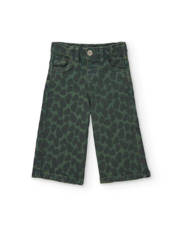 Tuc Tuc pantalone bimba verde animalier