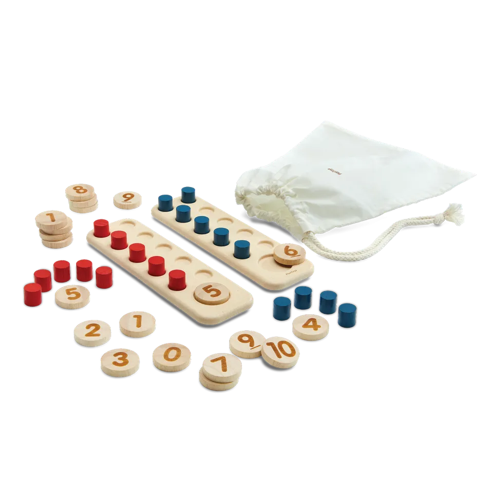 Plan Toys Unit Plus Ten Frames tavole matematiche legno
