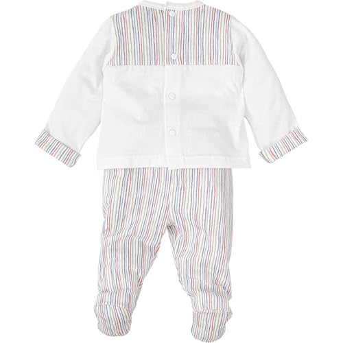 Babidu completo neonato maglia e ghettina righe 6 mesi cotone