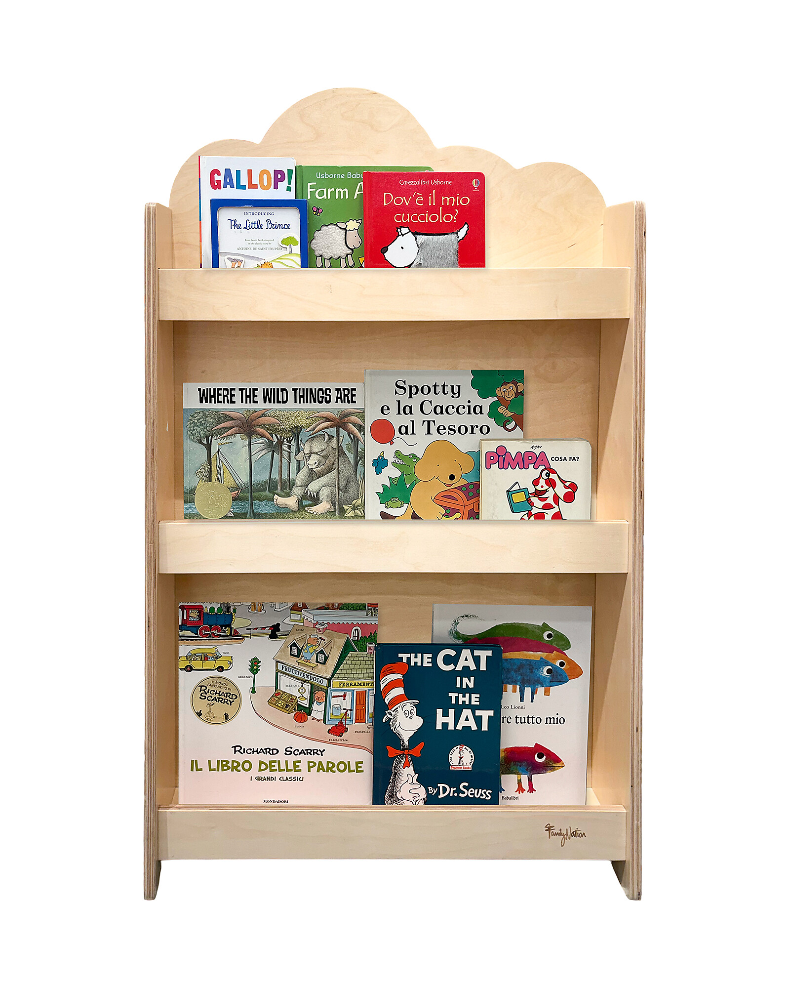Baboo Cloud libreria frontale Montessori legno naturale
