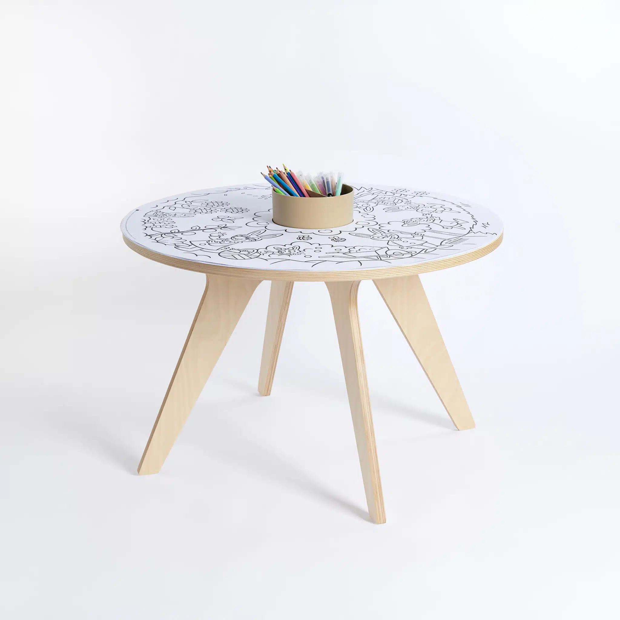 Drawin Table Home Edition tavolo disegno bambini rotondo 70 cm